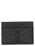 Saint Laurent Black Leather Cardholder