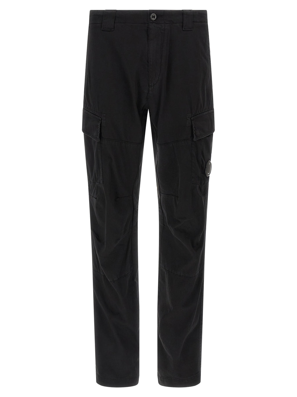 C.P. Company Black Cotton Cargo Pants