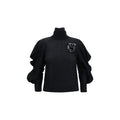 Blumarine Black Wool Oves Aries Turtleneck