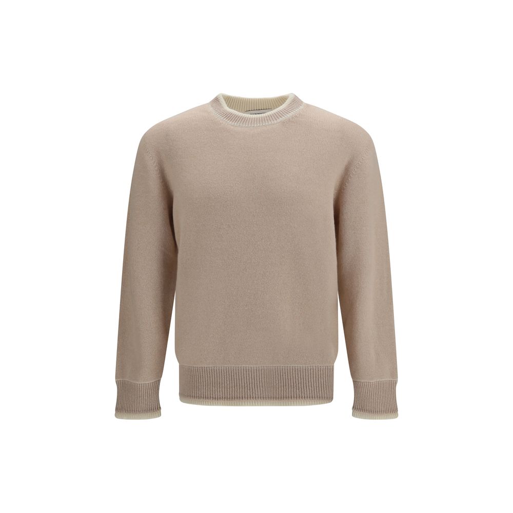 Laneus Beige Wool Oves Aries Sweatshirt