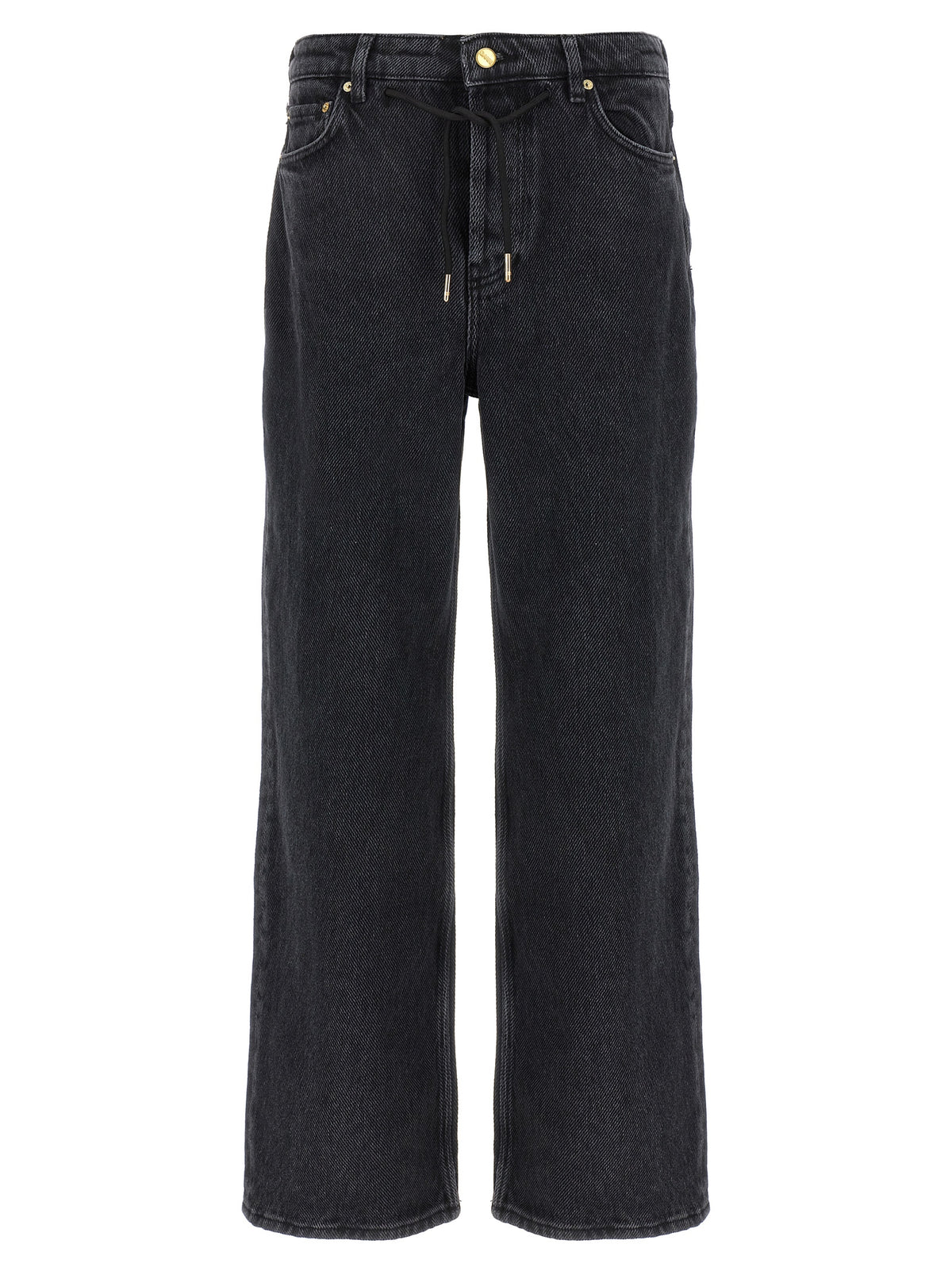 Ganni Black Cotton Jeans Denim