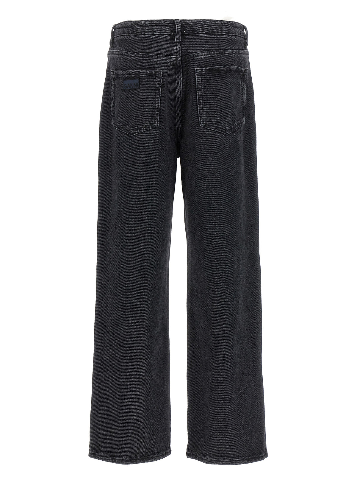 Ganni Black Cotton Jeans Denim