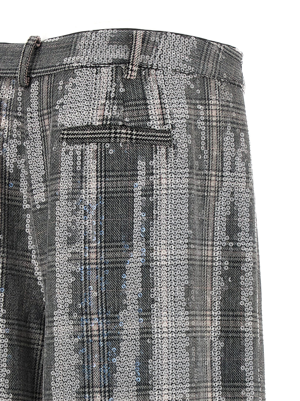 Retrofette Gray Polyester Casual Pants