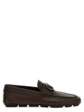 Valentino Garavani Brown Calfskin Slip-On Loafers