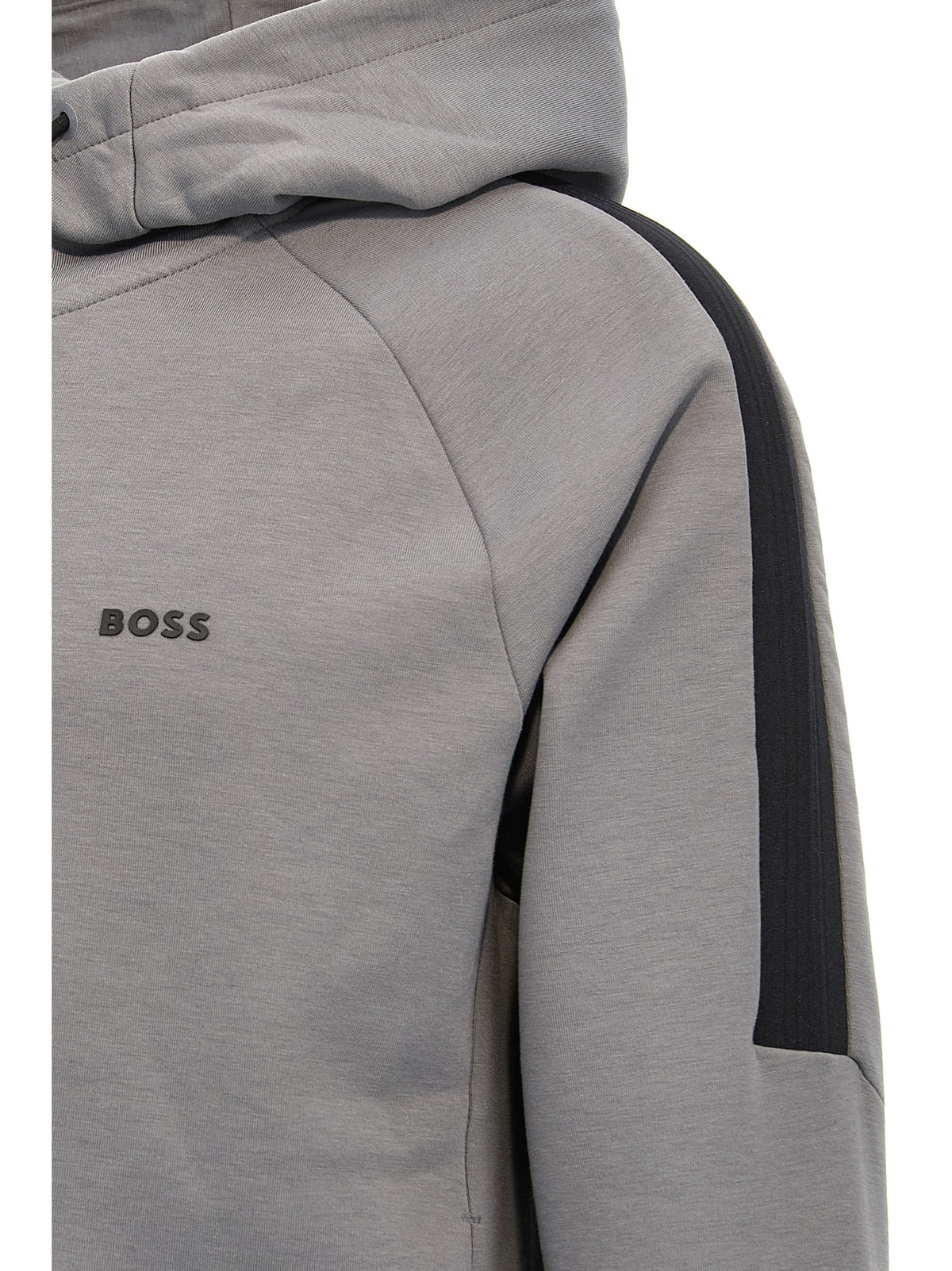 Hugo Boss Gray Cotton Sweatshirt