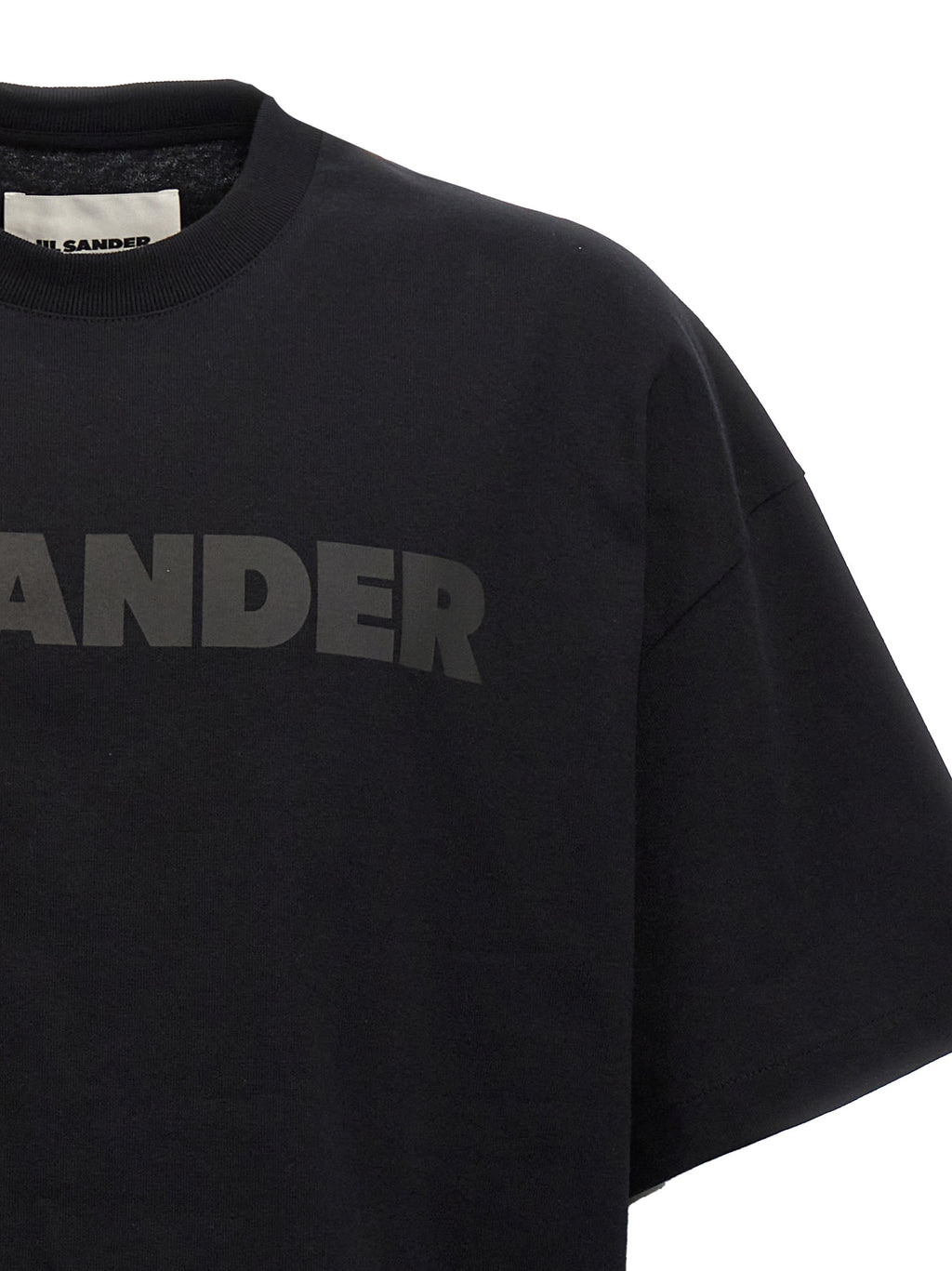 Jil Sander Black Cotton T-Shirt