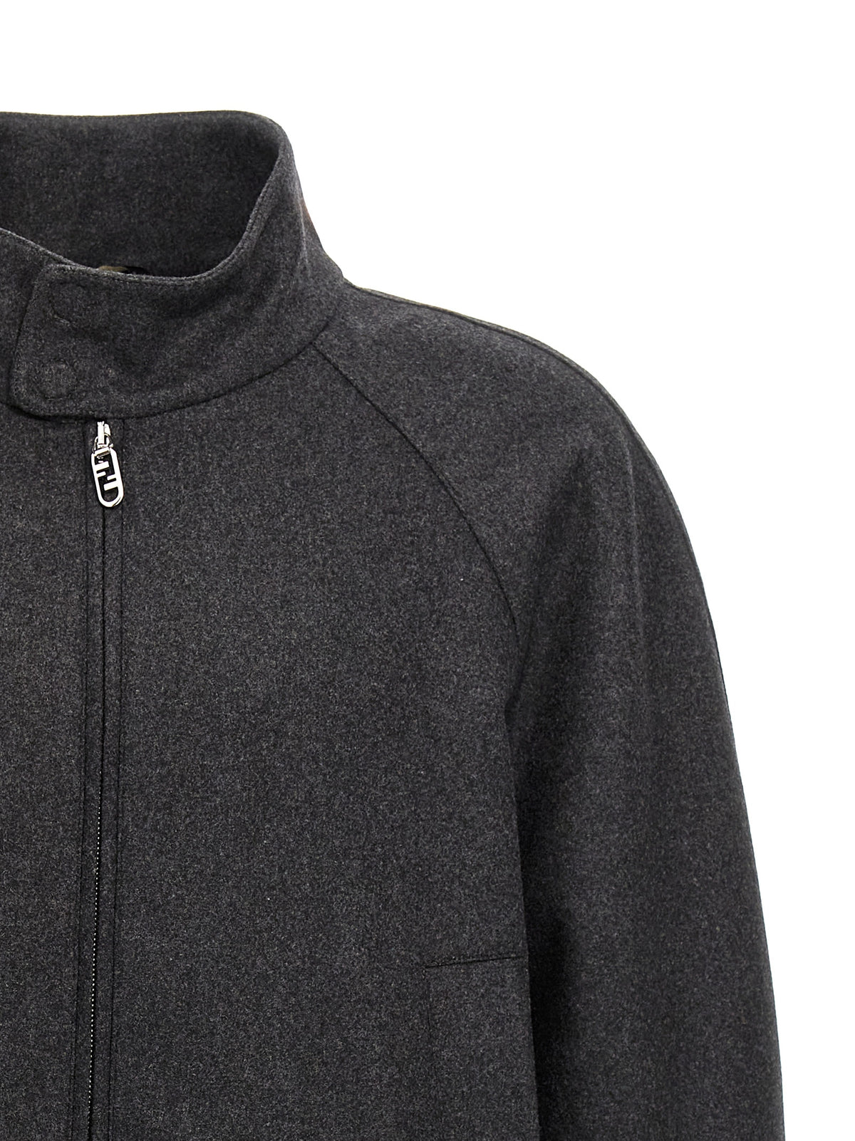 Fendi Gray Cashmere Jacket