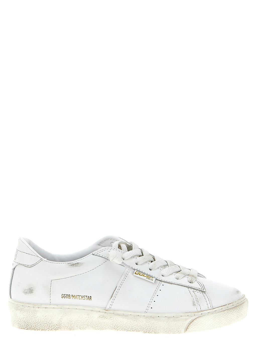 Golden Goose White Cowhide Low Top Sneakers