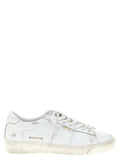 Golden Goose White Cowhide Low Top Sneakers