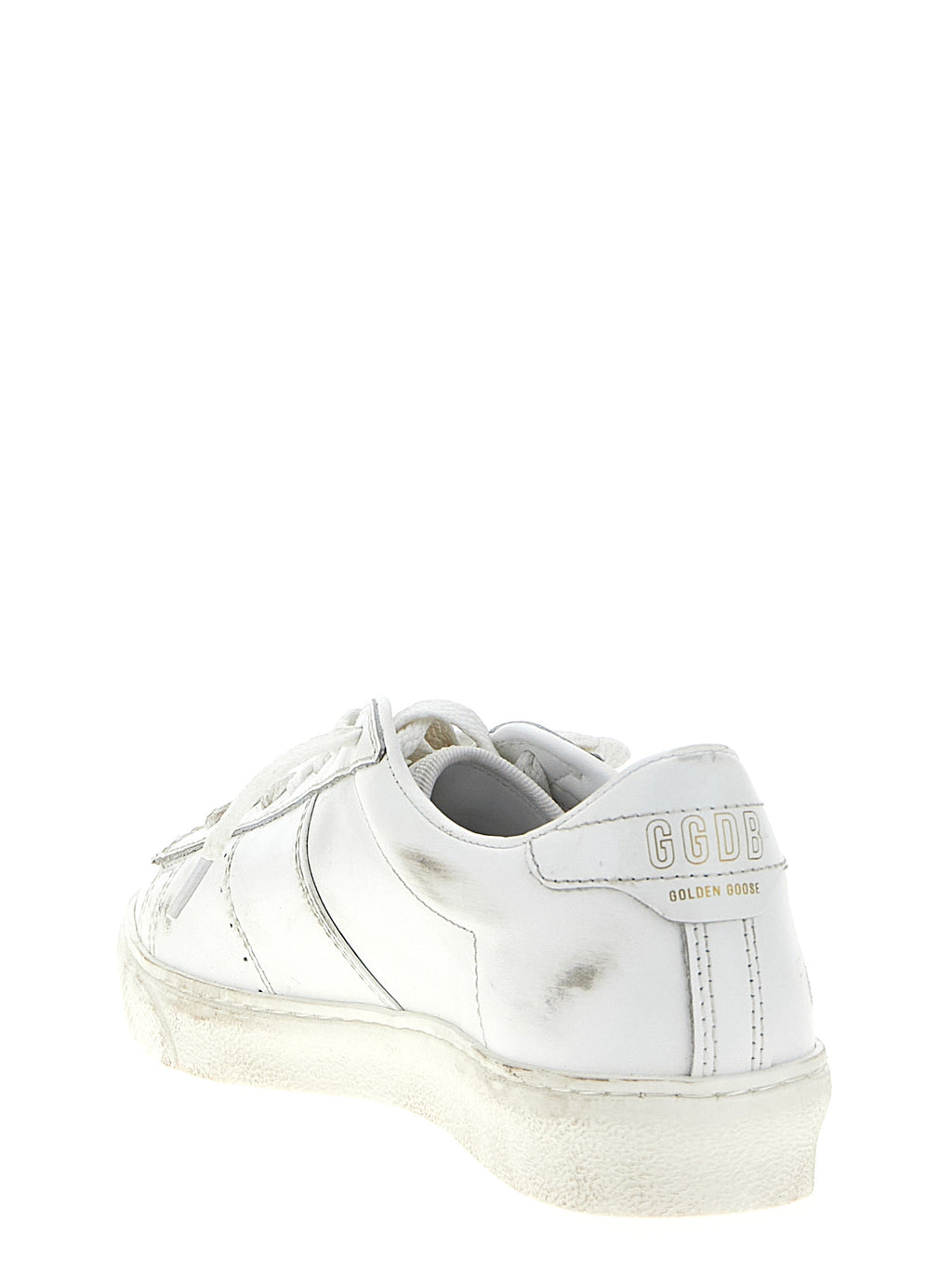 Golden Goose White Cowhide Low Top Sneakers