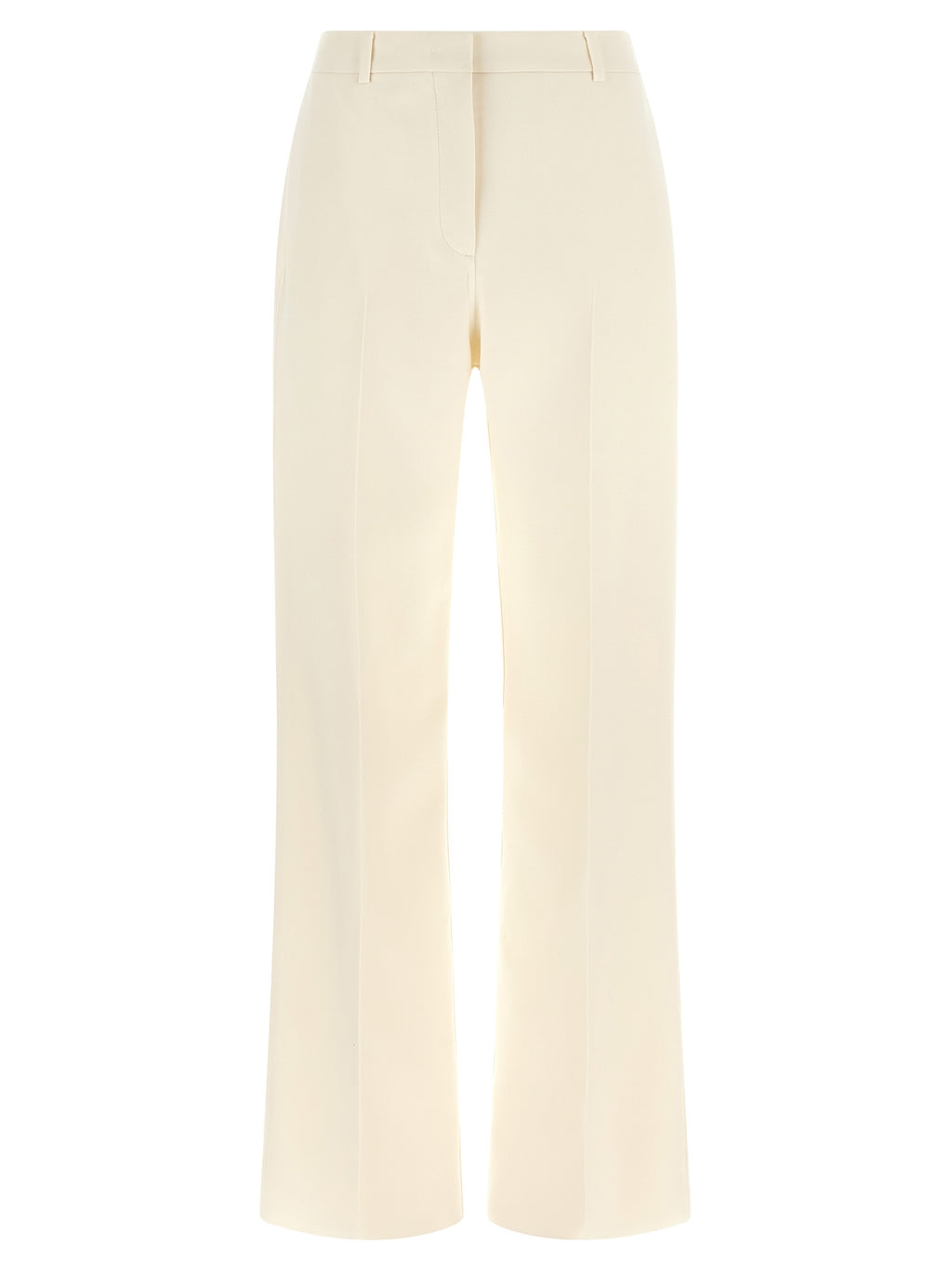 Fendi White Virgin Wool Dress Pants