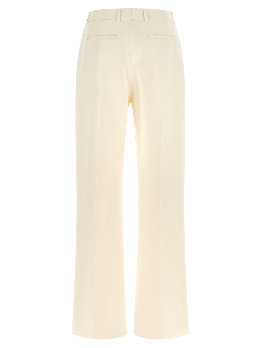 Fendi White Virgin Wool Dress Pants