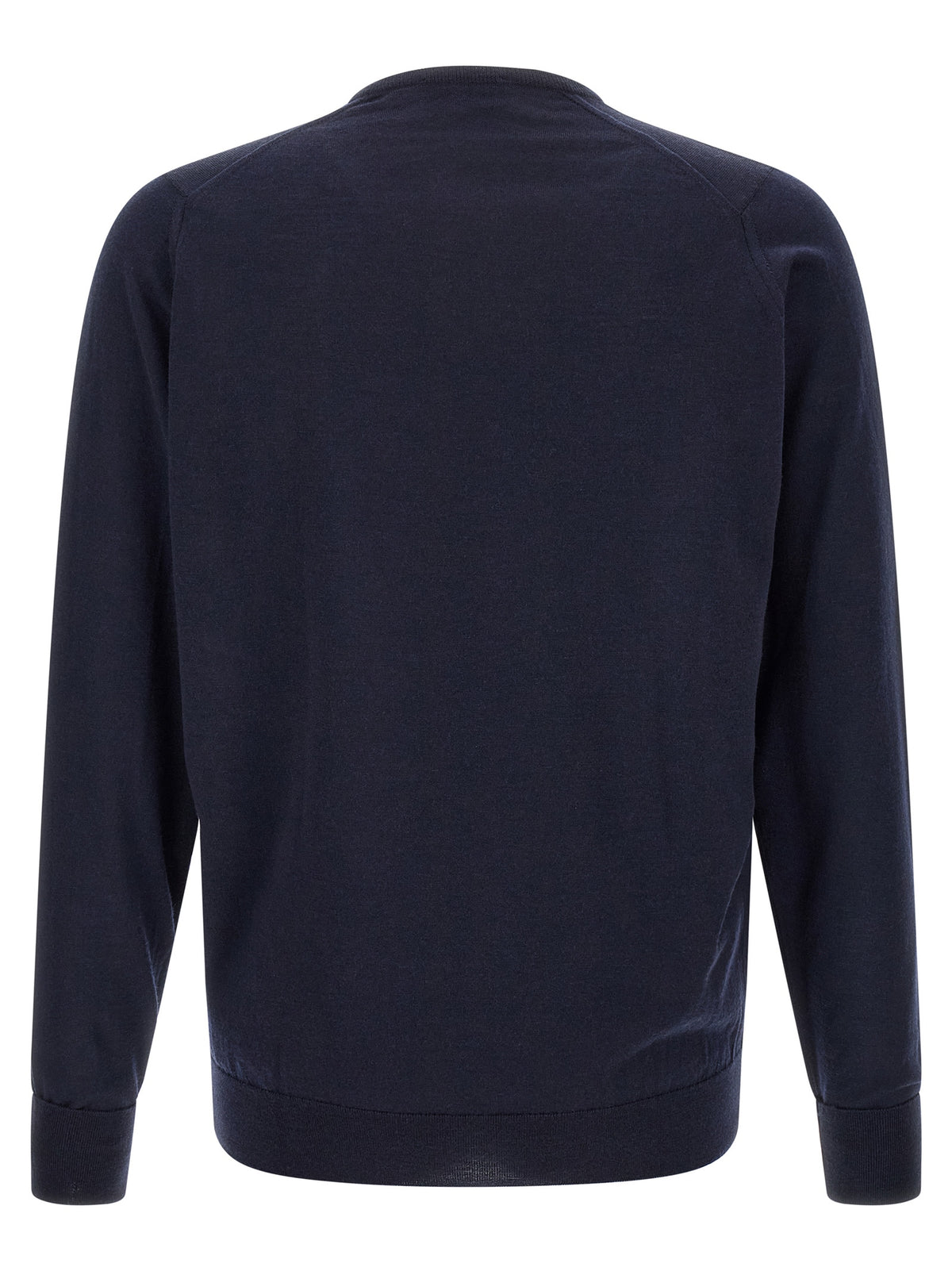JOHN SMEDLEY Blue Merino Wool Cardigan