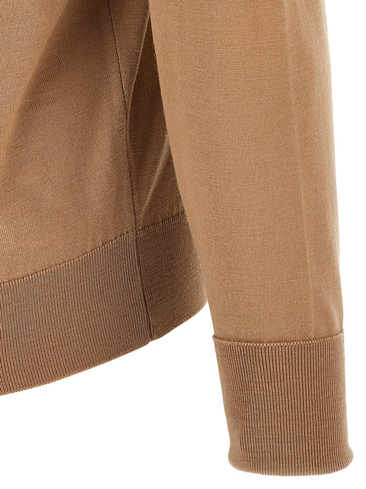 JOHN SMEDLEY Beige Merino Wool Polo Shirt