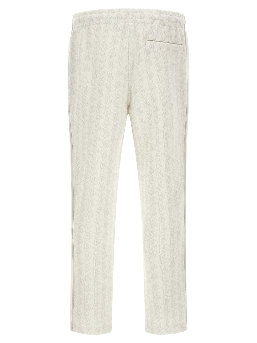 Lacoste White Polyester Joggers (Workout Pants)