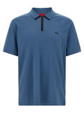 Hugo Boss Blue Cotton Polo Shirt