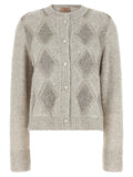 Twinset Gray Polyamide Cardigan