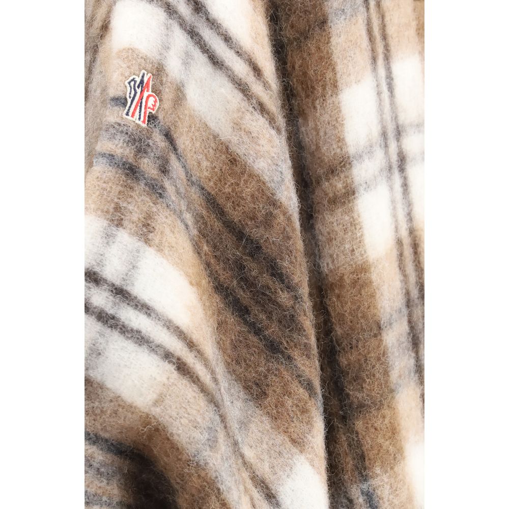 Moncler Grenoble Beige Mohair Coat