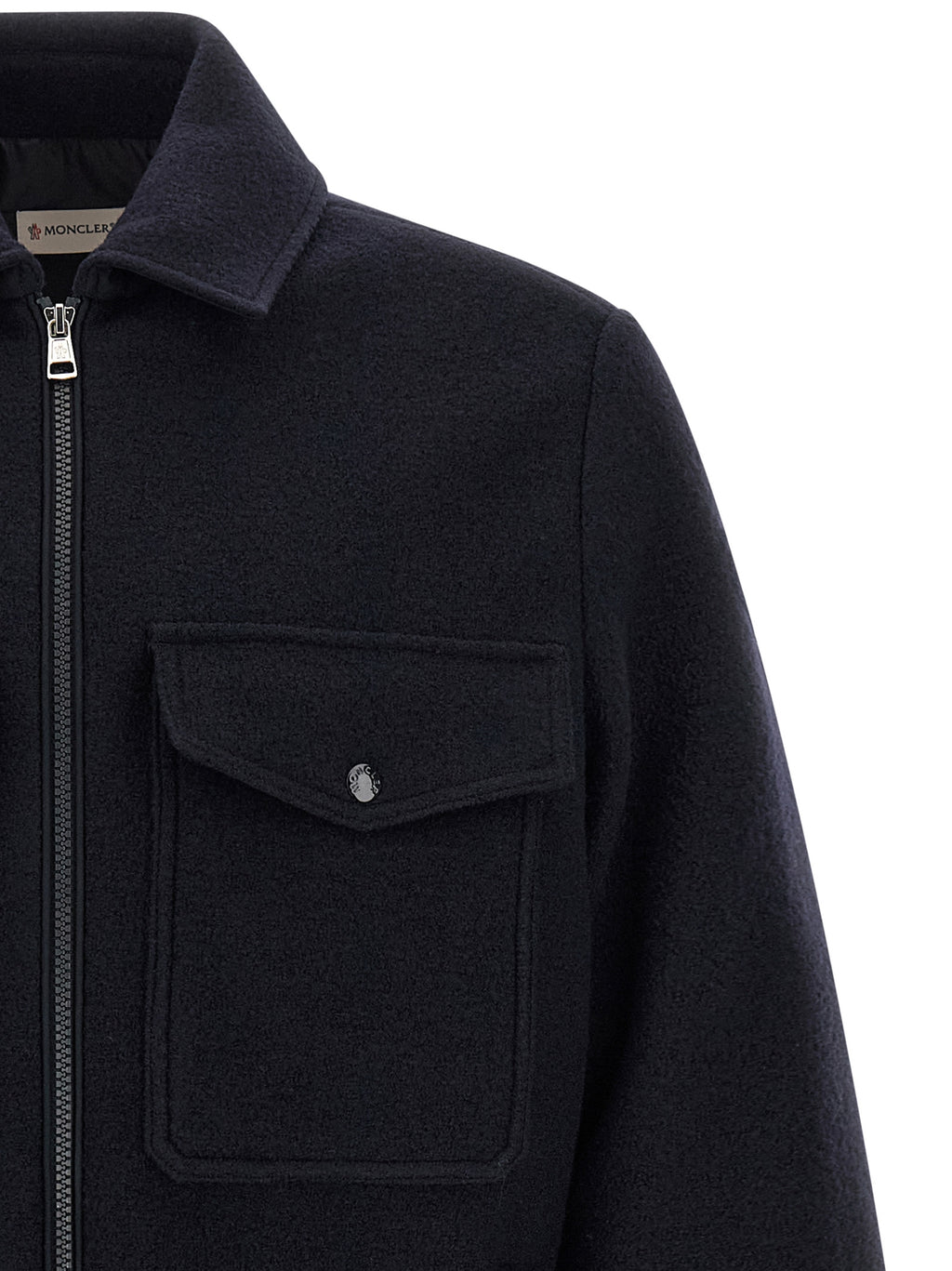 Moncler Blue Virgin Wool Blouse