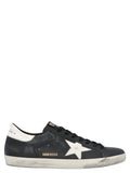 Golden Goose Black Cowhide Low Top Sneakers