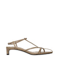 Jil Sander Beige Leather Flat Sandals