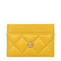Versace Yellow Leather Cardholder