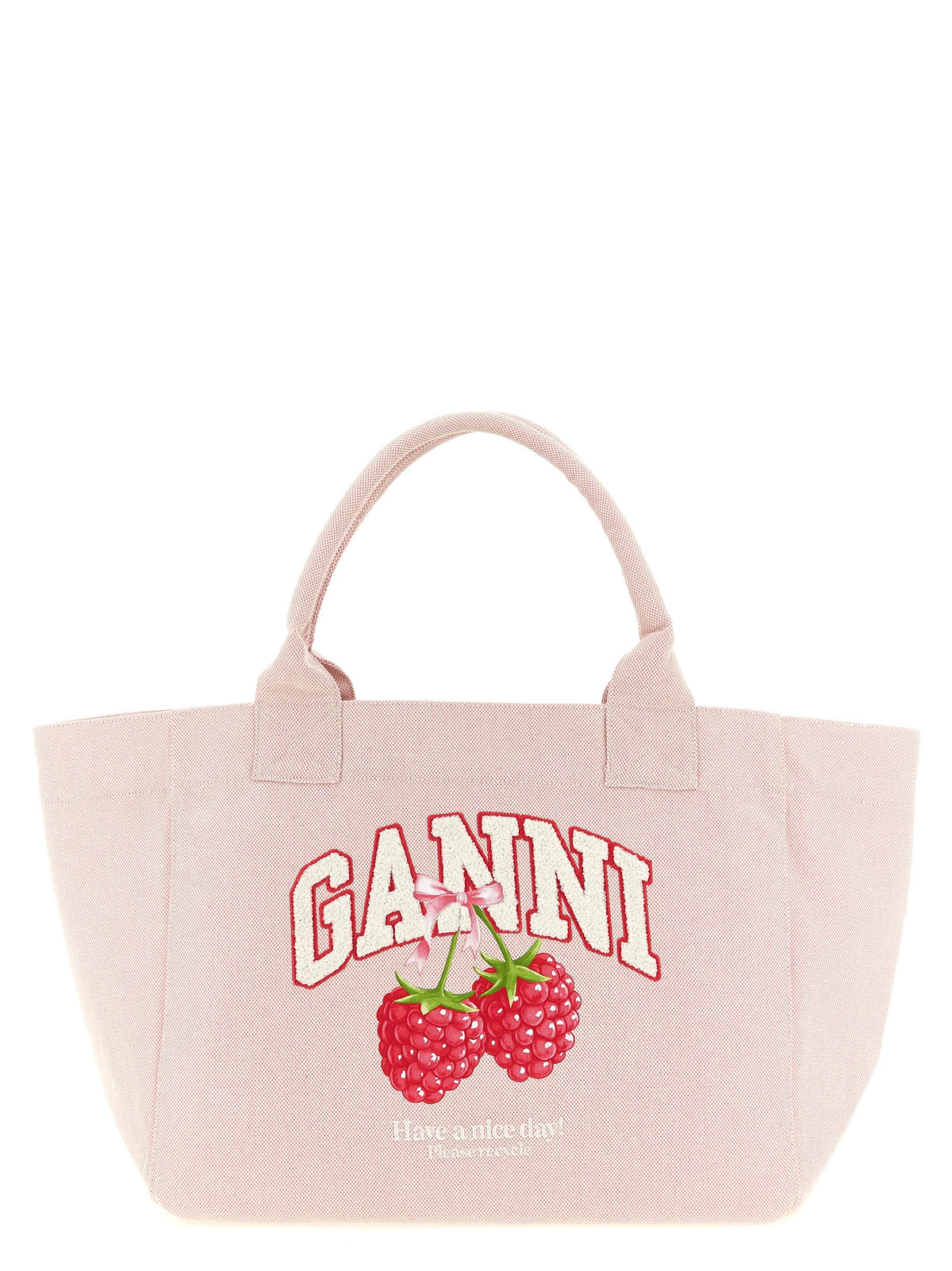 Ganni Multicolor Recycled Polyester Tote Bag
