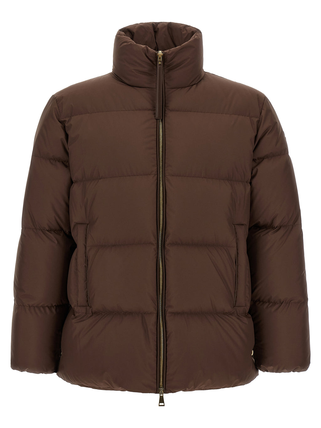 Moncler Brown Polyester Full-Length Jacket