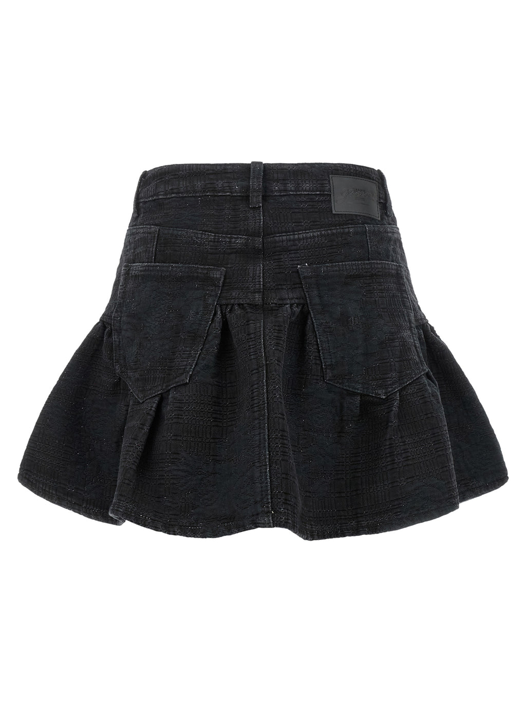 Ganni Black Cotton Long Skirt