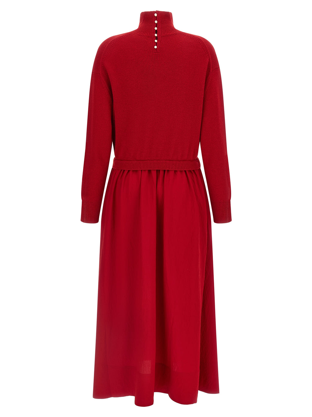 Polo Ralph Lauren Red Wool Long Dress