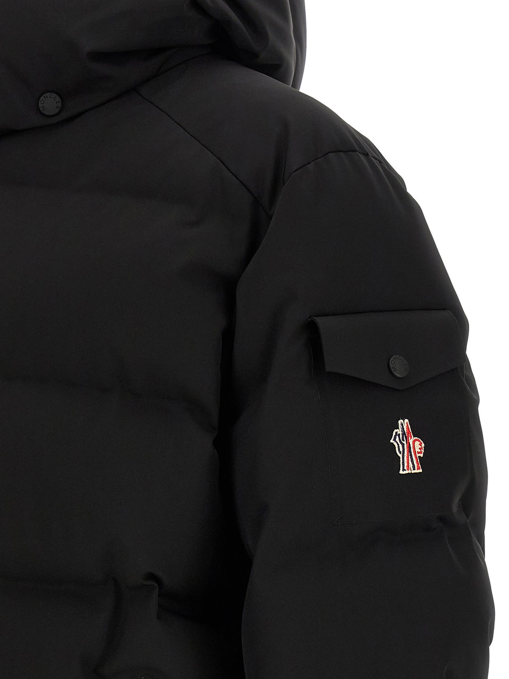 Moncler Grenoble Black Polyamide Full-Length Jacket