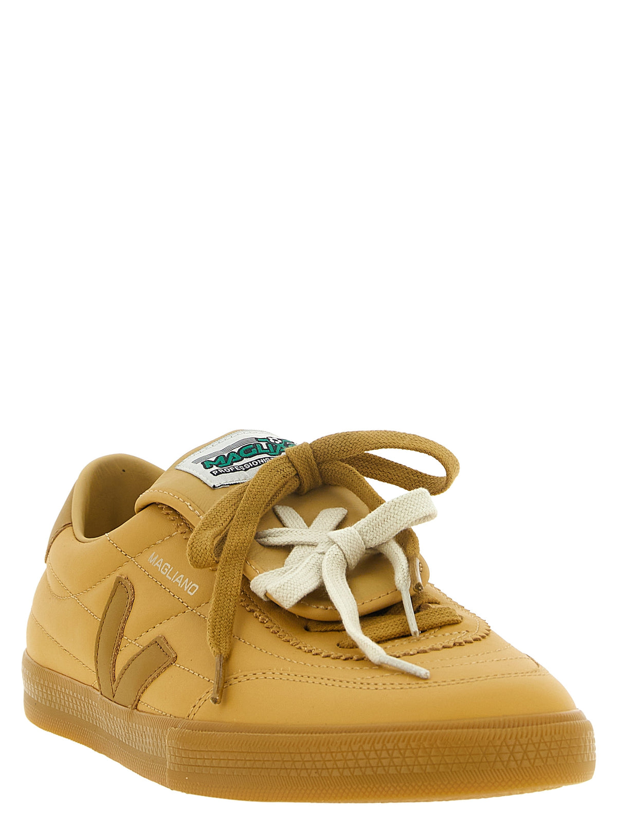 Veja Beige Calfskin Athletic Sneakers