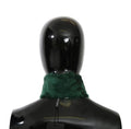 Green Fur Neck Collar Wrap Lambskin Scarf