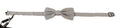 Silver Gray 100% Silk Adjustable Neck Papillon Bow Tie