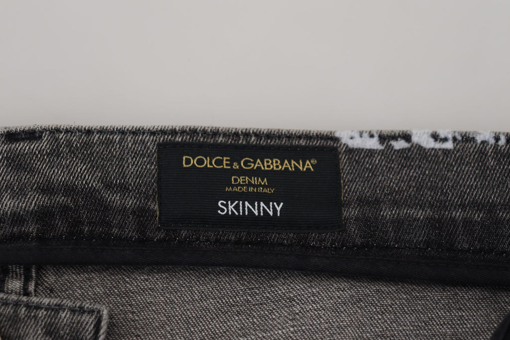Multicolor Cotton Tie Dye Skinny Denim Jeans