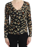 Multicolor v-neck wool jumper