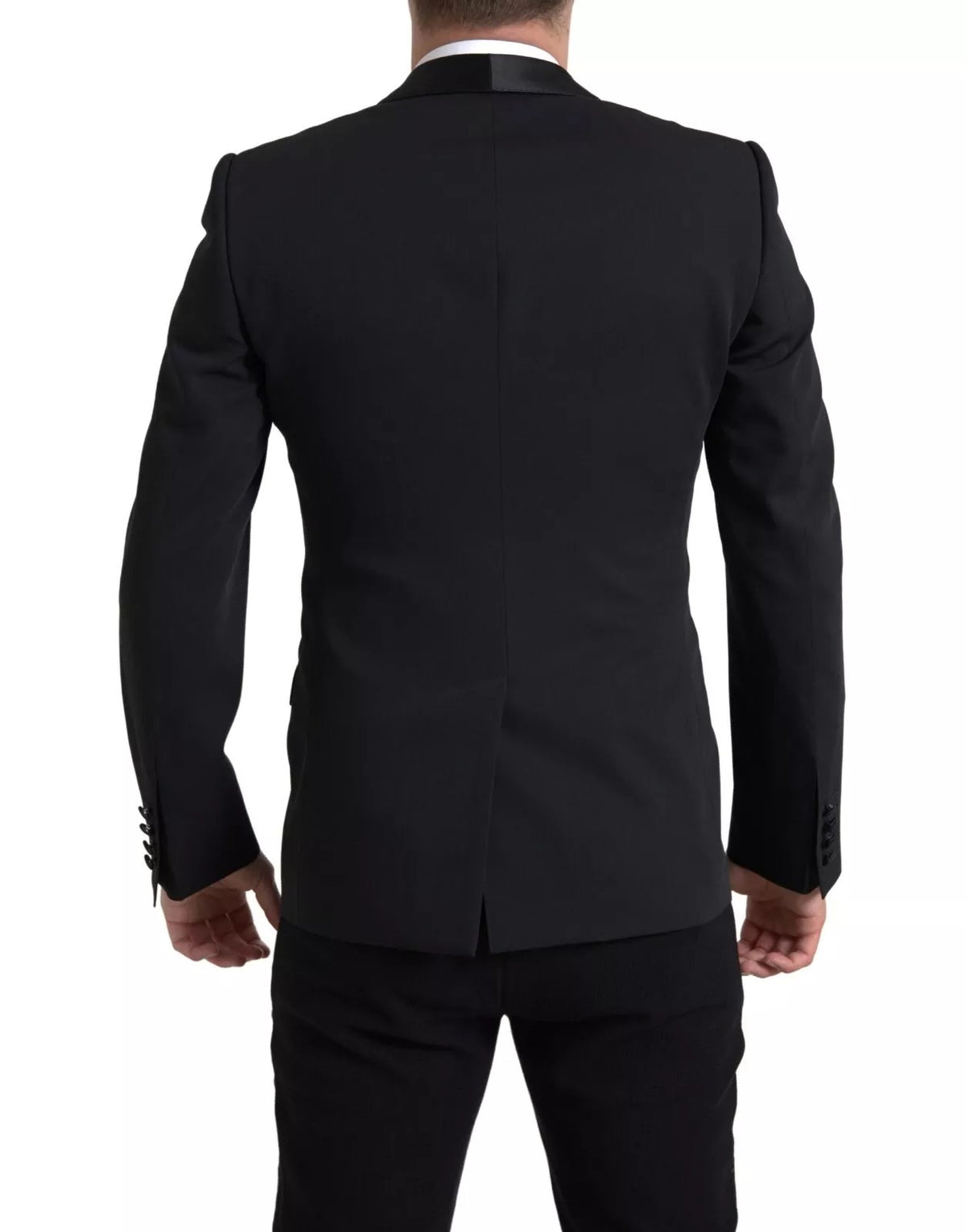 Dolce & Gabbana Black Wool Single Breasted MARTINI Blazerclothing