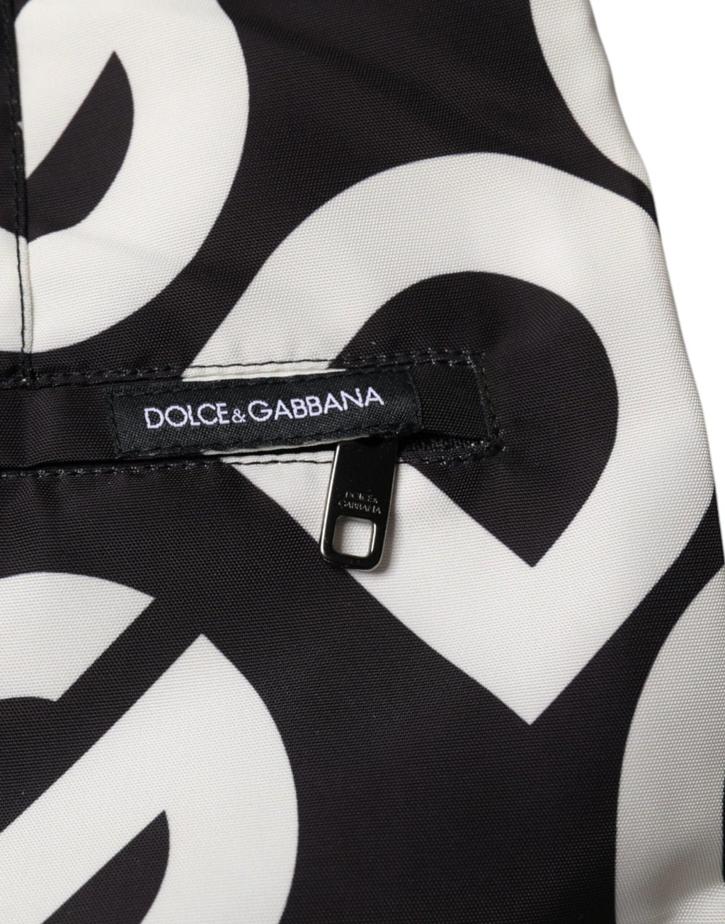 Black White Logo Beachwear Shorts Swimwear