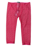 Fuchsia Logo Lace Lingerie Cropped Tight Underwear