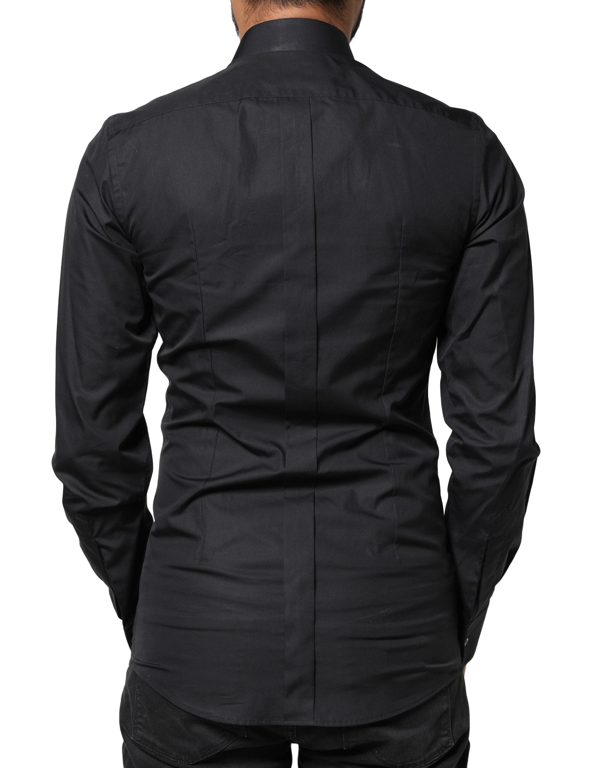 Black Love Embroidery GOLD Formal Dress Shirt