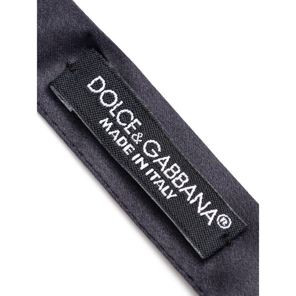 Gray Silk Bowtie
