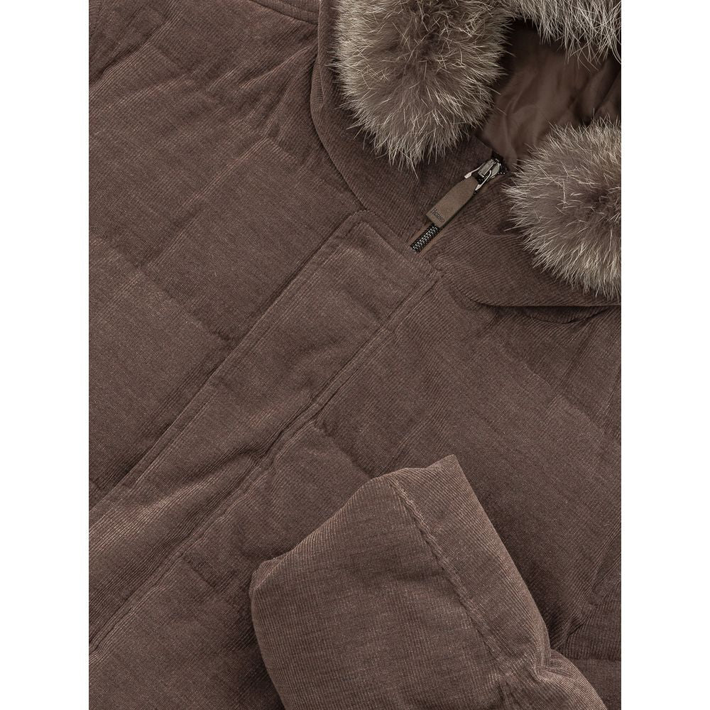 Brown Cotton Bomber