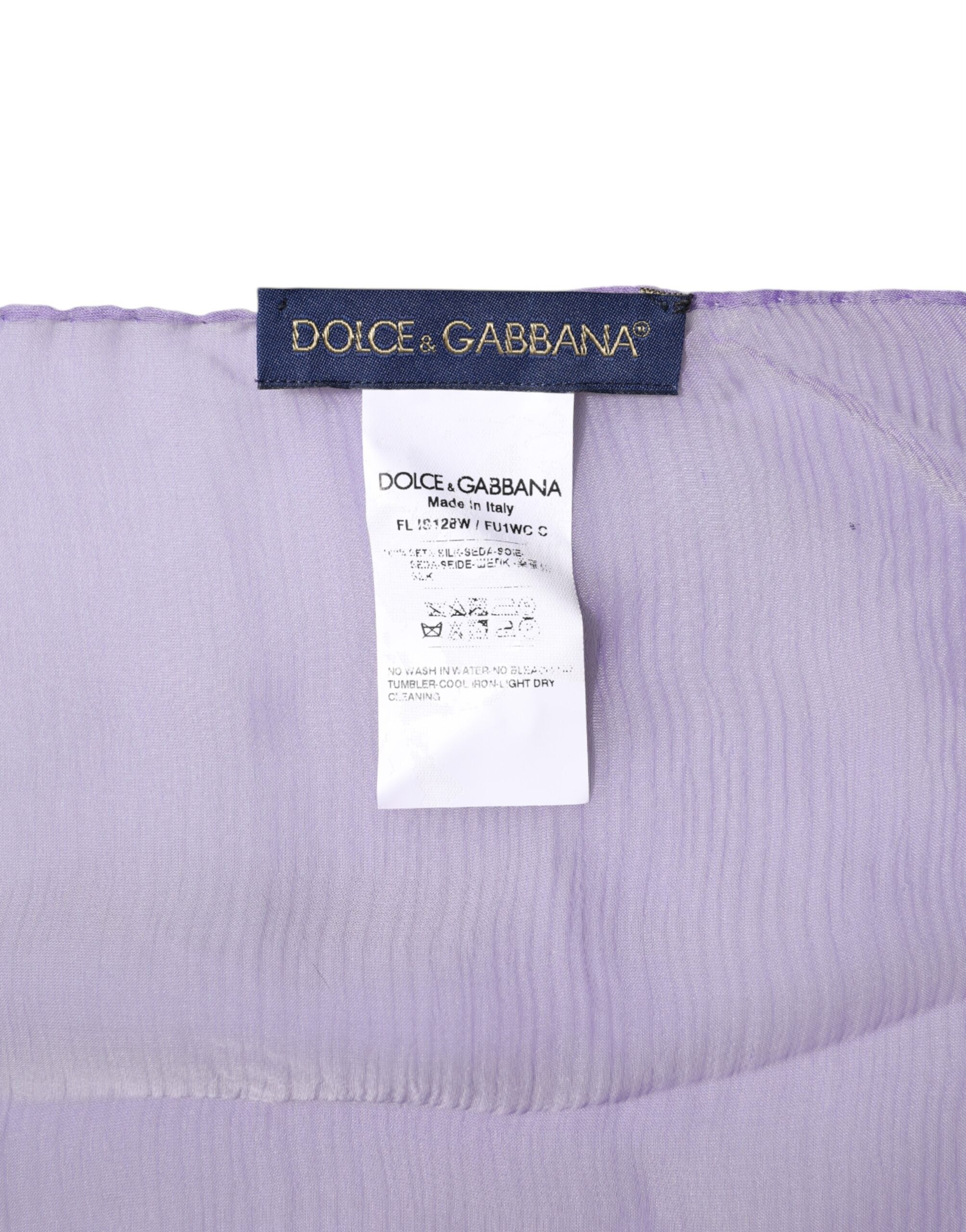 Purple Silk Rectangle Wrap Shawl Scarf