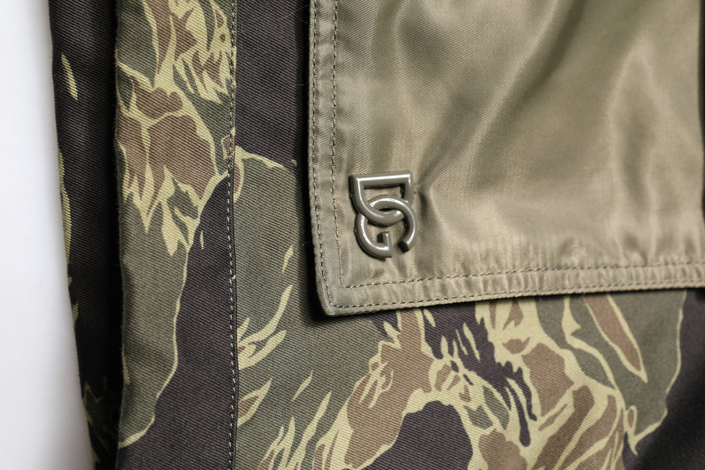 Multicolor Camouflage Cotton Bomber Jacket