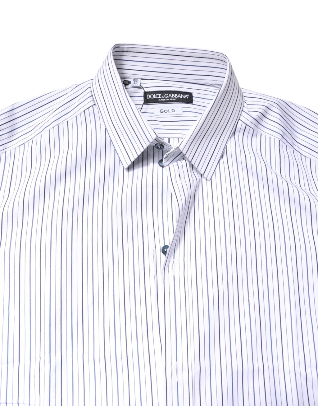 White Stripes GOLD Cotton Formal Shirt