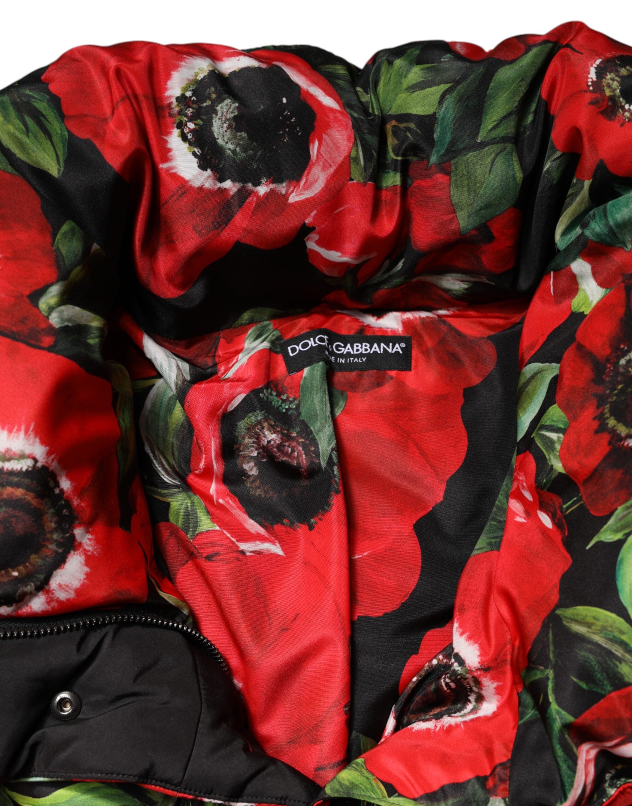 Multicolor Floral Full Zip Padded Jacket