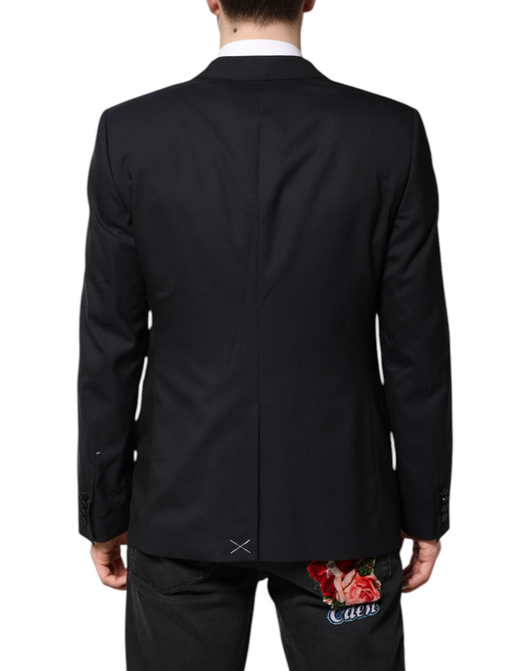 Dark Blue MARTINI Wool Suit 2 Piece Jacket