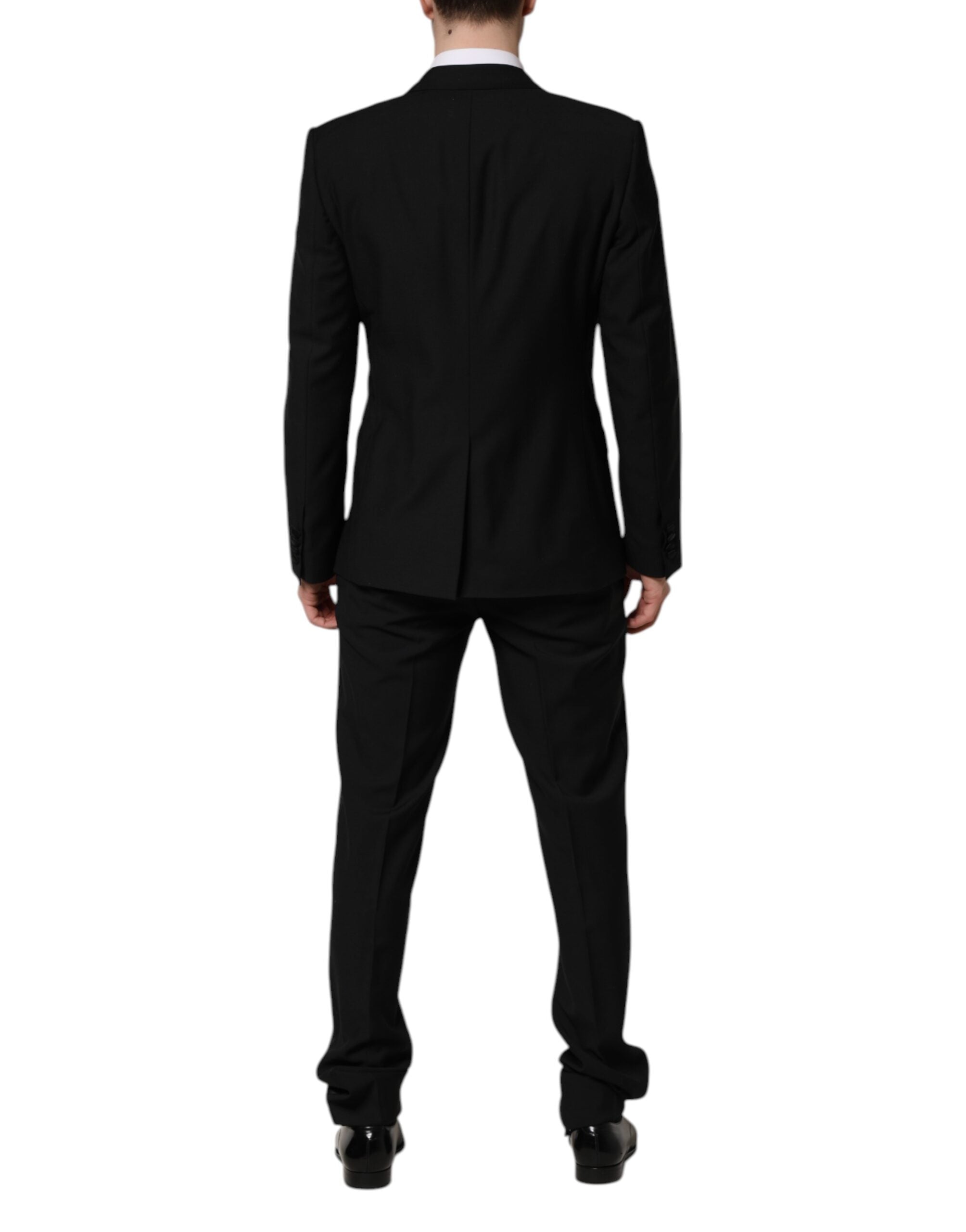 Black MARTINI Crystal Embellished 3 Pc Suit