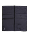 Blue DG Crown Silk Square Men Foulard Scarf