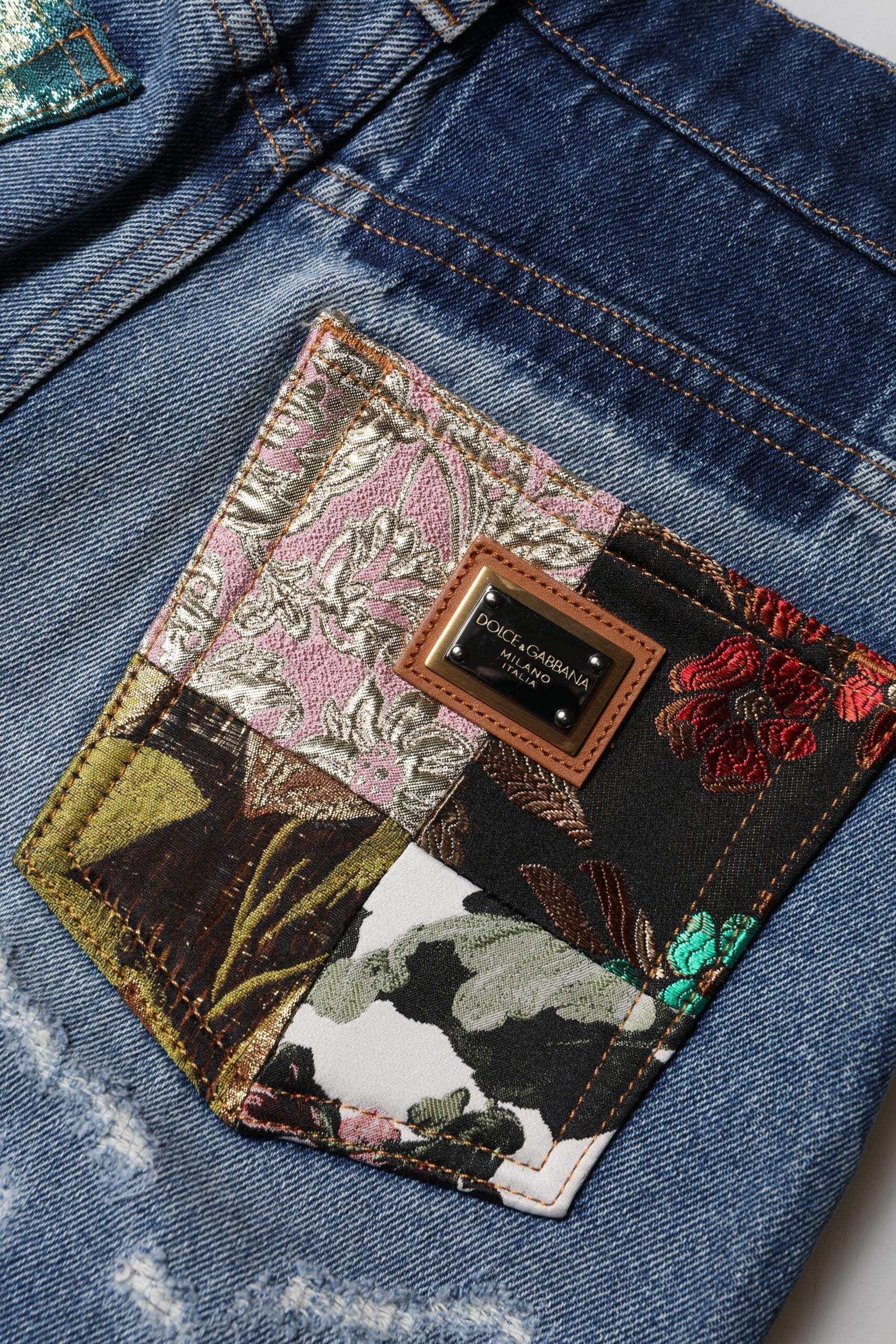 Blue Tattered High Waist Women Denim Jeans
